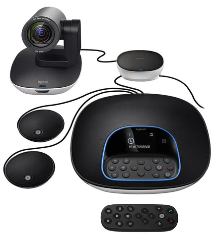 Webcam com Expansão de Microfones Logitech Group 960-001060